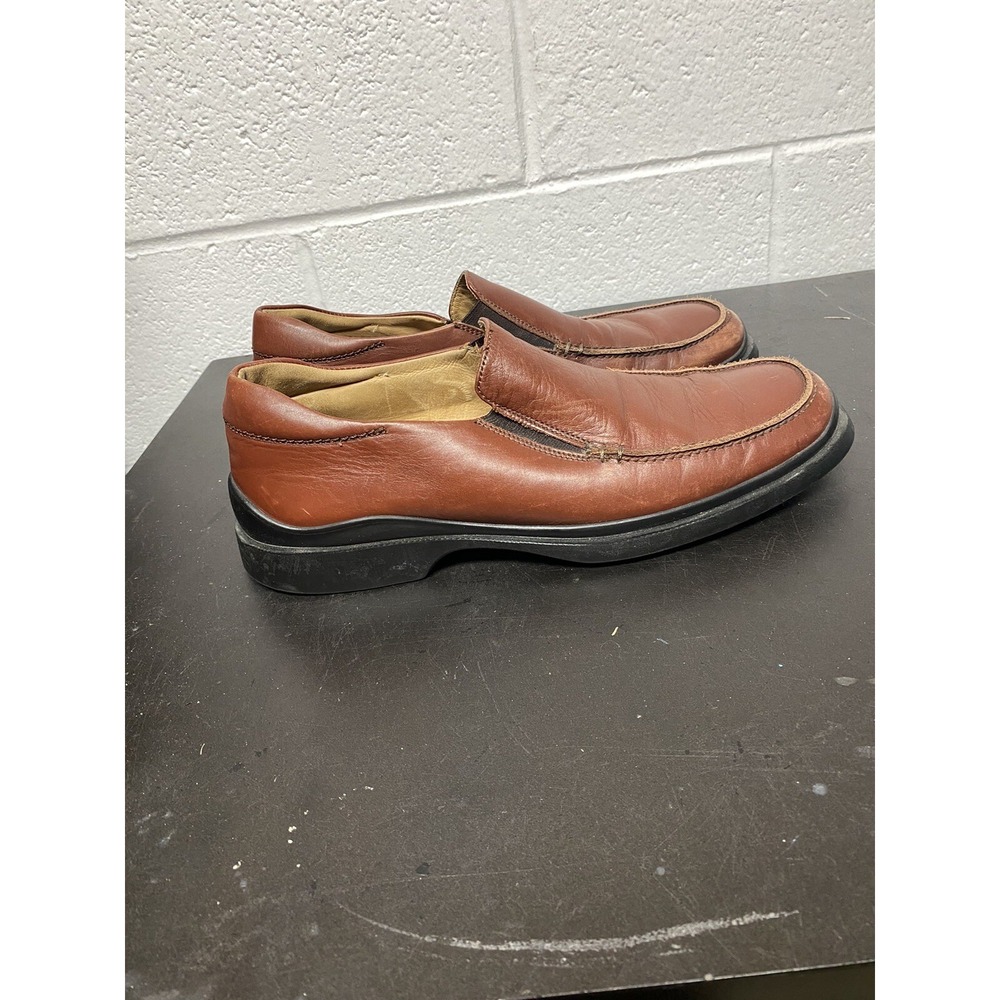 Men's COACH Brown Leather Slip On Dress Shoe " Corbin" Sz 12D‎  Made In ITALY